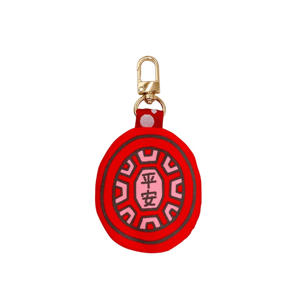 YIN TAIWAN 茚 YIN TAIWAN｜（平安）紅龜粿造型平安符袋鑰匙圈（可放AirTag）