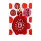 YIN TAIWAN - 茚 YIN TAIWAN|(平安)紅龜粿造型平安符袋鑰匙圈(可放AirTag)83032-262715__thumbnail
