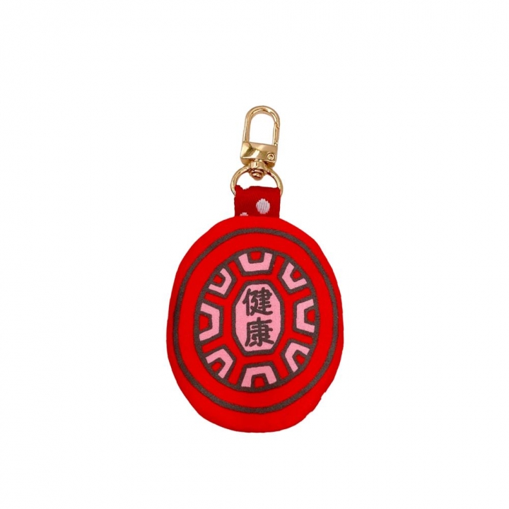 茚 YIN TAIWAN｜（健康）紅龜粿造型平安符袋鑰匙圈（可放AirTag）