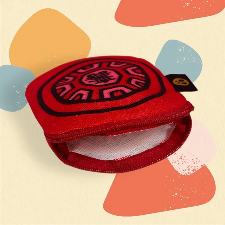 茚 YIN TAIWAN|(壽)紅龜粿造型萬用收納包錢袋