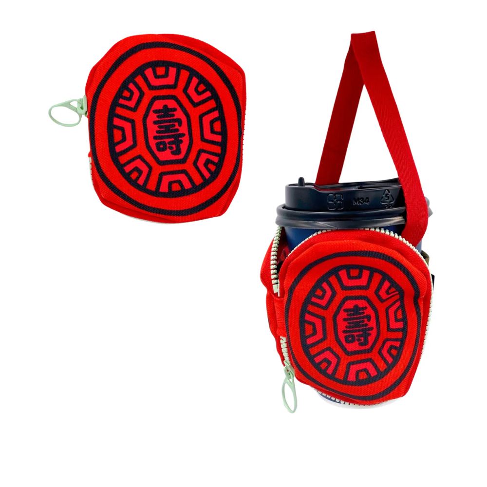 YIN TAIWAN 茚 YIN TAIWAN｜（壽）紅龜粿造型飲料提袋鑰匙圈