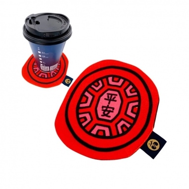YIN TAIWANYIN TAIWAN 茚 YIN TAIWAN｜（平安）紅龜粿造型杯墊