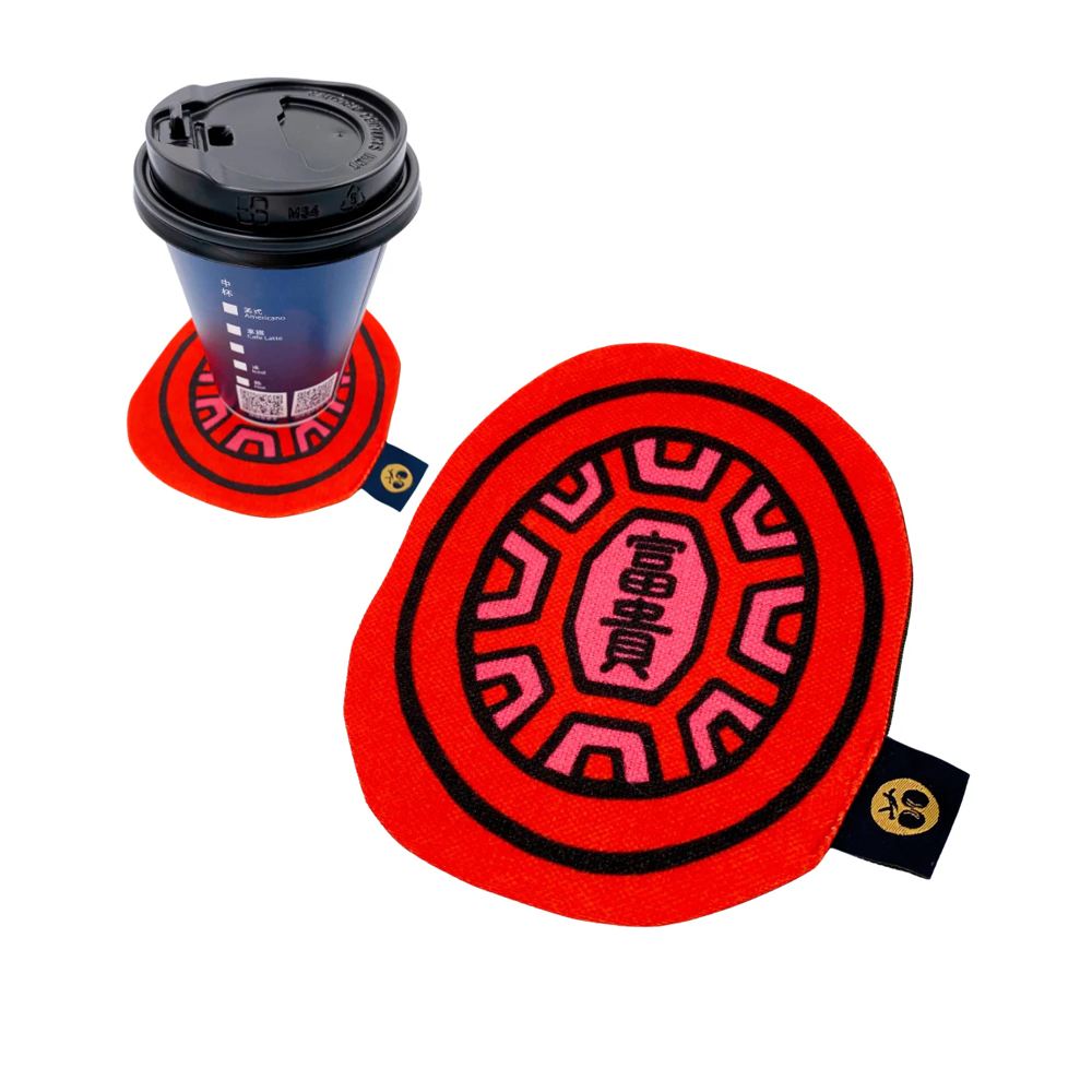 YIN TAIWAN 茚 YIN TAIWAN｜（富貴）紅龜粿造型杯墊