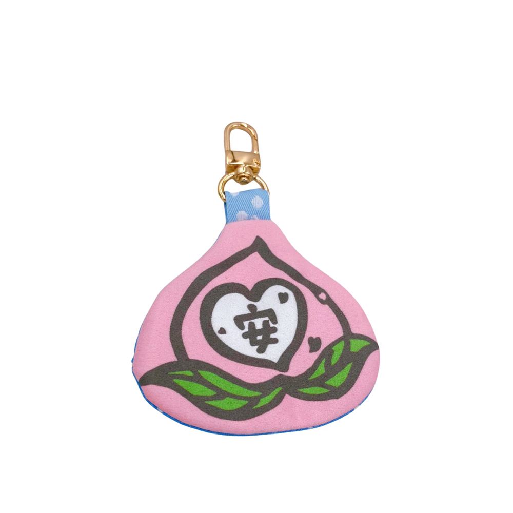 YIN TAIWAN 茚 YIN TAIWAN｜（安）紅桃粿造型平安符袋鑰匙圈（可放AirTag）