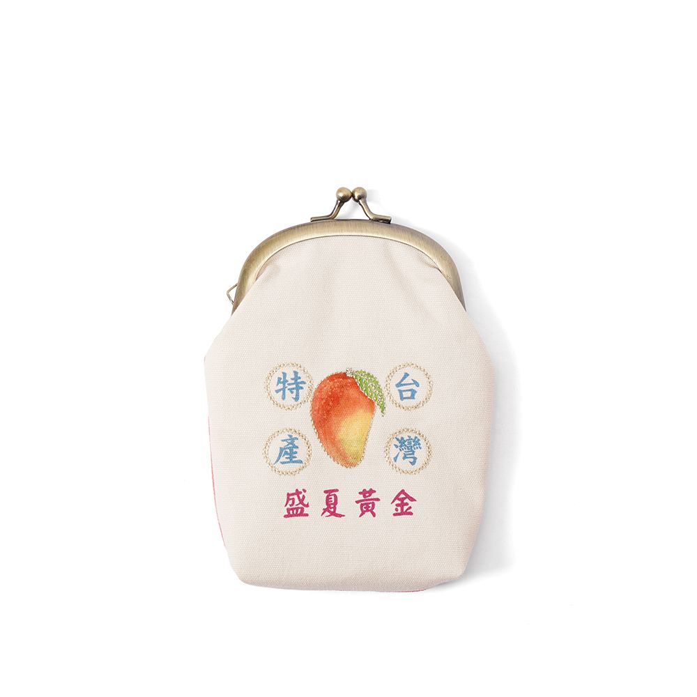 Jean Cultural 知音文創｜電繡口金包零錢包 芒果