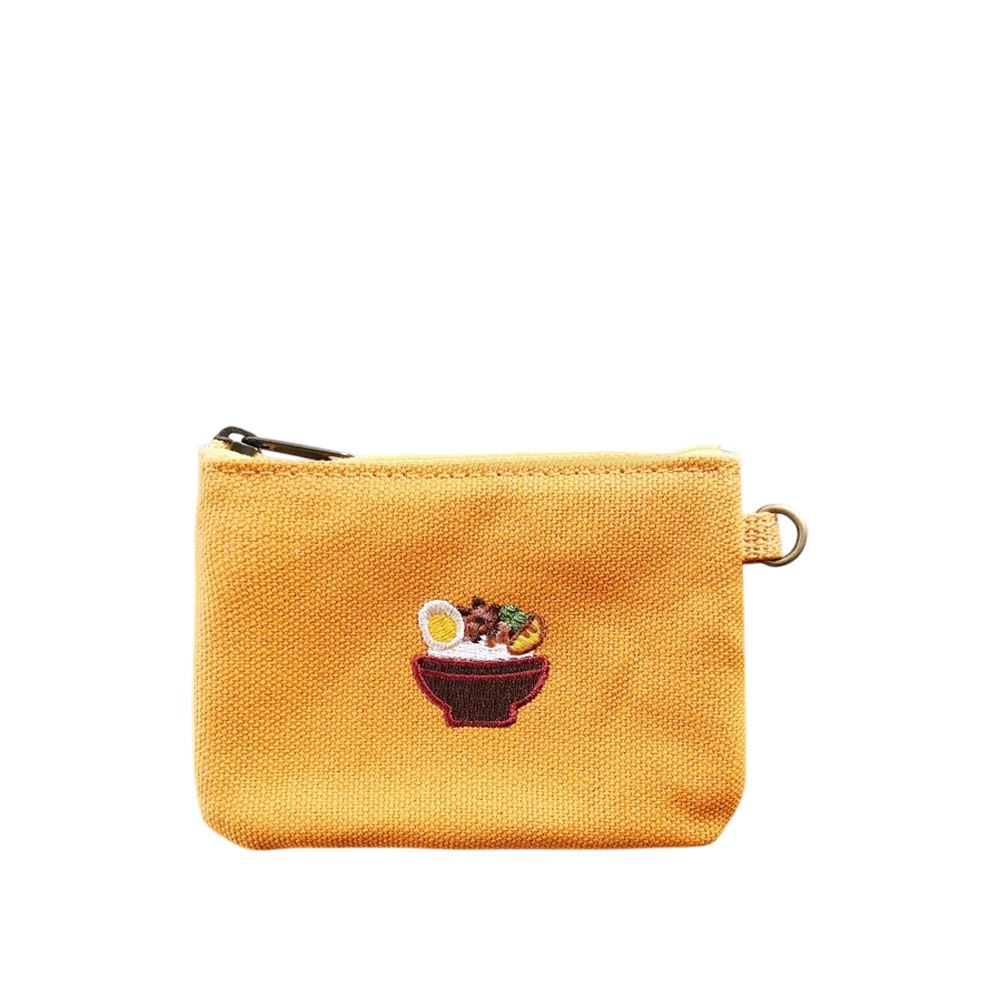 一帆布包 一帆布包｜台灣小食系列 帆布扁形刺繡零錢包 滷肉飯