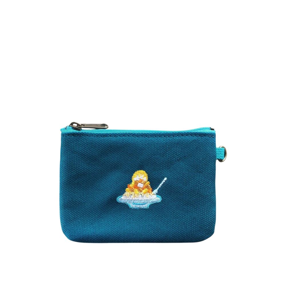 一帆布包 一帆布包｜台灣小食系列 帆布扁形刺繡零錢包 芒果冰