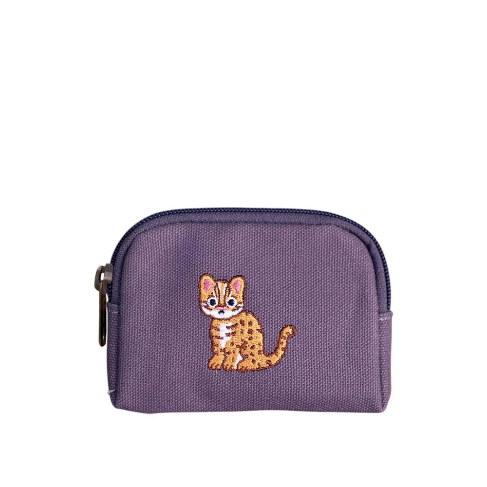 一帆布包 一帆布包｜臺灣動物系列 帆布刺繡零錢包 石虎