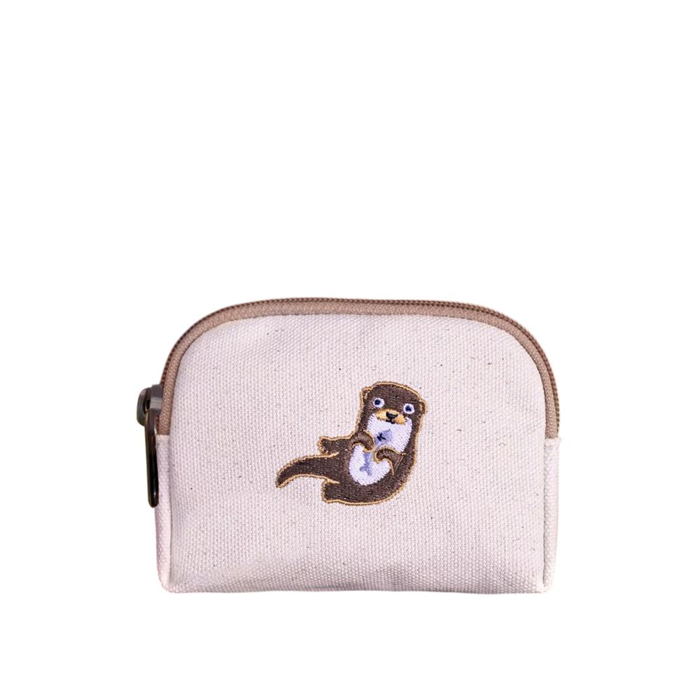 一帆布包 一帆布包｜臺灣動物系列 帆布刺繡零錢包 水獺