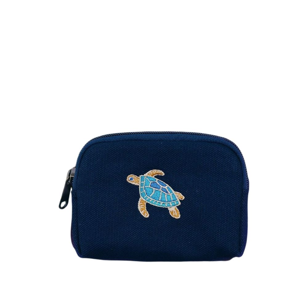 一帆布包 一帆布包｜臺灣動物系列 帆布刺繡零錢包 綠蠵龜