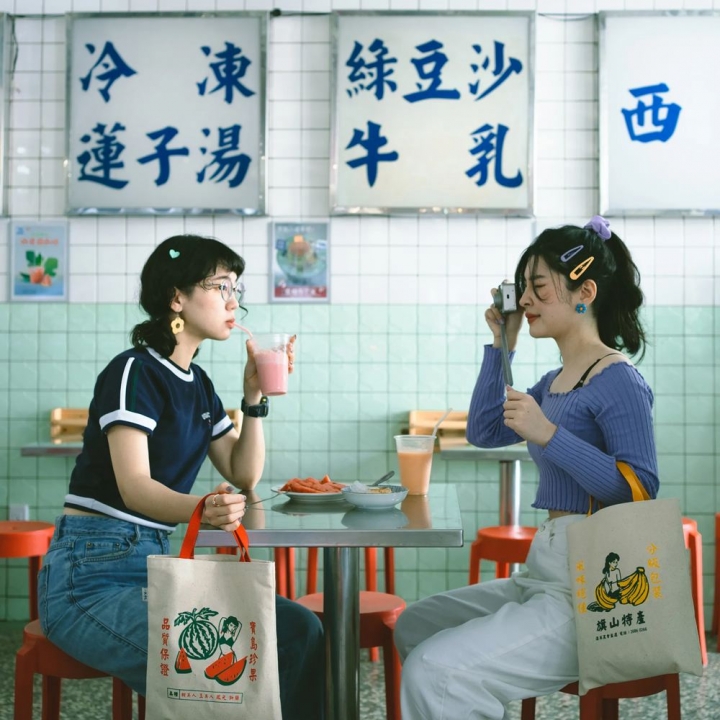 一帆布包｜福爾摩沙水果紙箱系列 帆布A4提袋 新蘭西瓜