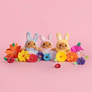 Mini sitting plush toy - Ricespud rabbit- pinkNoodoll|Mini 迷你絨毛玩偶 馬鈴薯粉兔