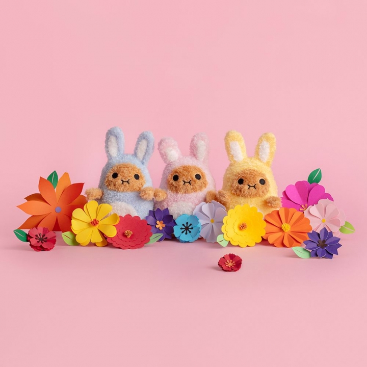 Mini sitting plush toy - Ricespud rabbit- pinkNoodoll｜Mini 迷你絨毛玩偶 馬鈴薯粉兔