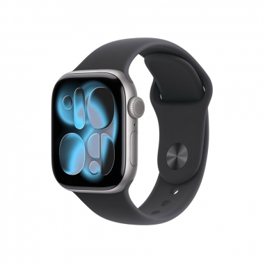 AppleApple Apple Watch S11 GPS 42mm 太空灰色鋁金屬錶殼/黑色運動錶帶