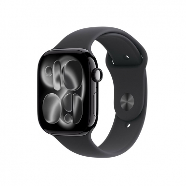 AppleApple Apple Watch S11 GPS 46mm 曜石黑色鋁金屬錶殼/黑色運動錶帶