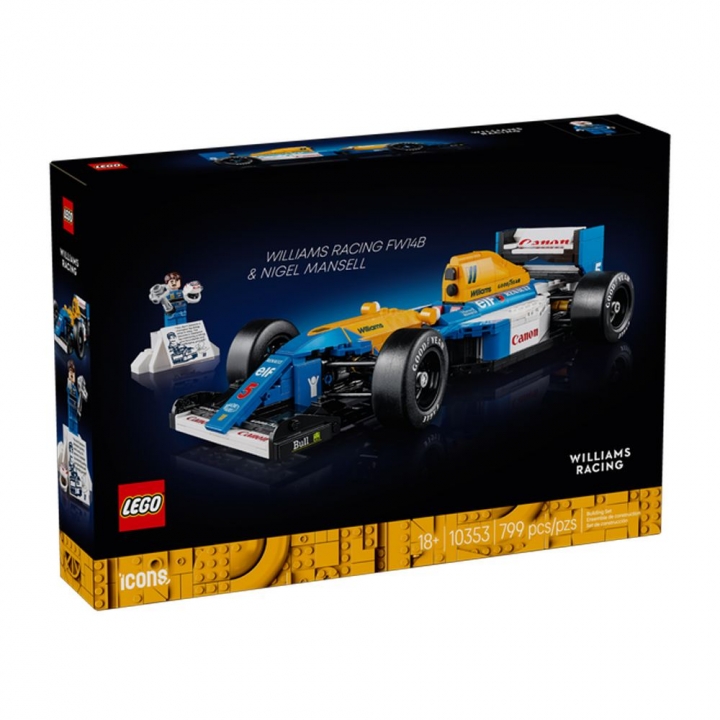 LEGO 樂高 Icons系列 10353 Williams Racing FW14B & Nigel Mansell 威廉斯車隊