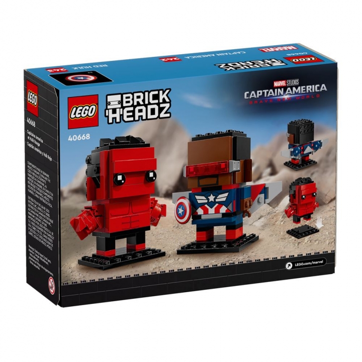 LEGO 樂高 Super Heroes系列 40668 美國隊長和紅浩克玩偶