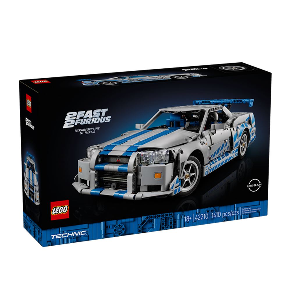 LEGO LEGO 樂高 Technic系列 42210 2 Fast 2 Furious Nissan Skyline GT-R (R34) Car 玩命關頭2