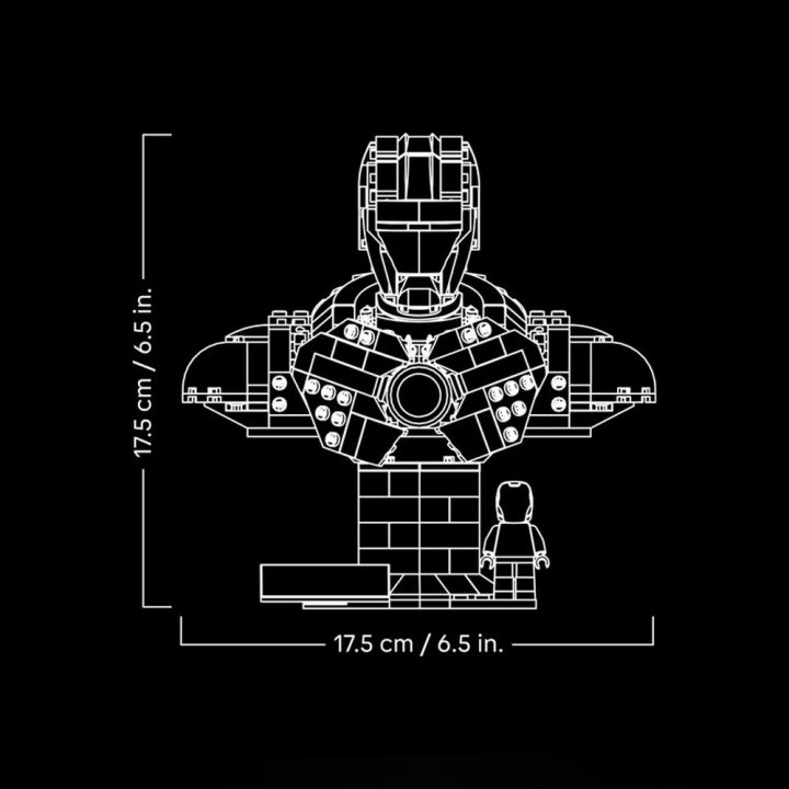 LEGO 樂高 Super Heroes系列 76327 Marvel 鋼鐵人 MK4 半身像