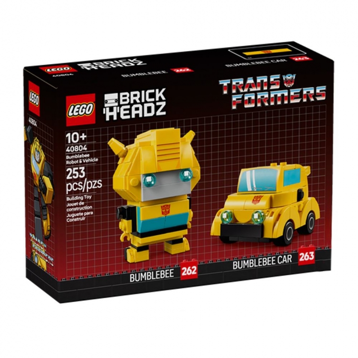 LEGO 40804 Bumblebee Robot & VehicleLEGO 樂高 40804 BrickHeadz Bumblebee Robot & Vehicle 變形金剛大黃蜂車輛