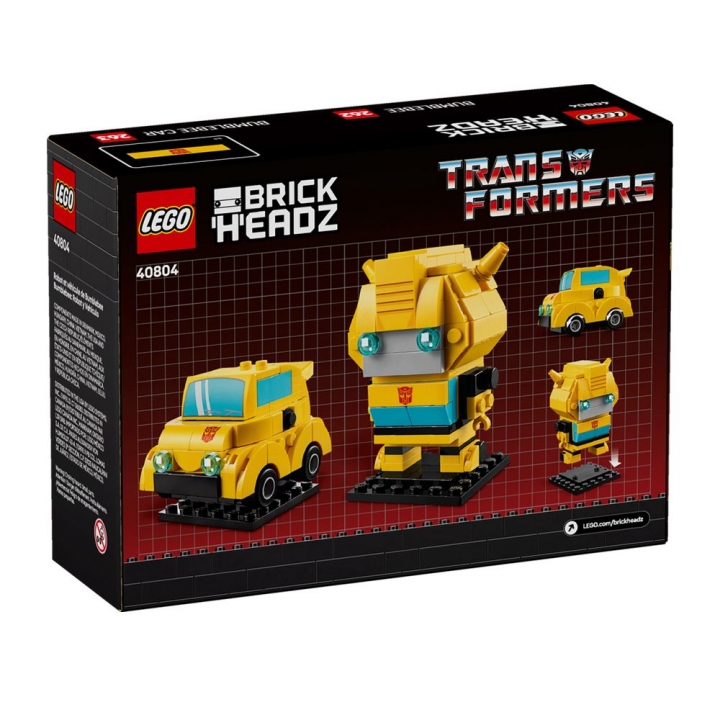 LEGO 40804 Bumblebee Robot & VehicleLEGO 樂高 40804 BrickHeadz Bumblebee Robot & Vehicle 變形金剛大黃蜂車輛