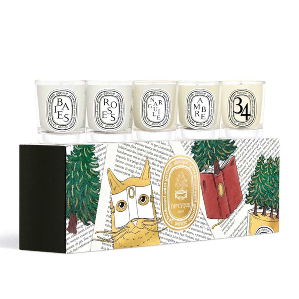 diptyque 《聖誕限定》節日限量版迷你蠟燭(5款) - 禮盒套裝