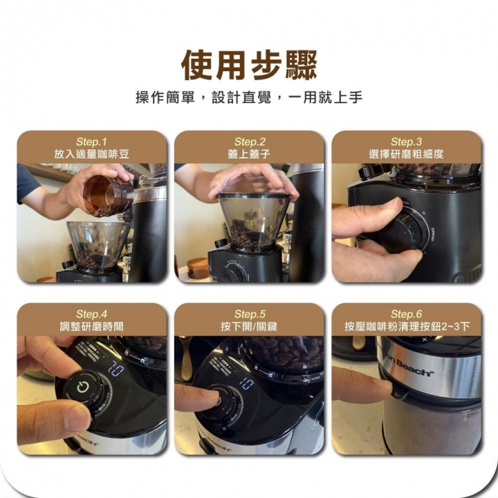 Hamilton Beach - Hamilton Beach漢美馳|32段 電動磨豆機 CG836B【廠商直送】_83976-264919_大圖