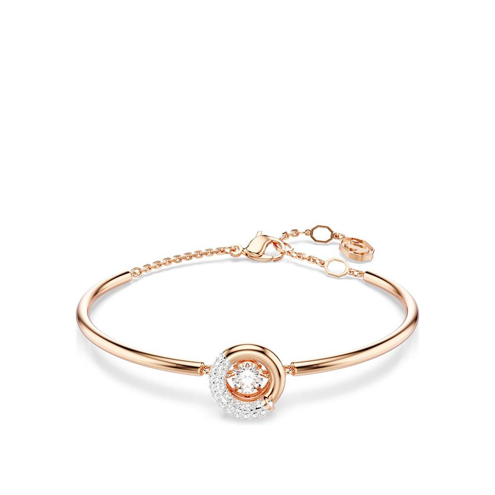 Swarovski Dextera 鑲邊圓晶玫瑰金手鍊
