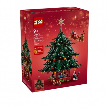 LEGO樂高 LEGO 樂高 Icons系列 41843 家庭耶誕樹擺飾