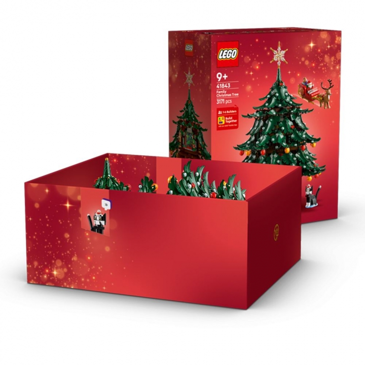 LEGO 樂高 Icons系列 41843 家庭耶誕樹擺飾