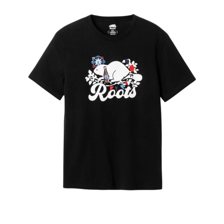 CARNIVAL BEAVER T-SHIRTRoots男裝-CARNIVAL BEAVER 短袖上衣