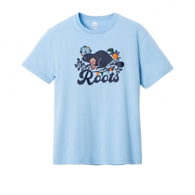 RootsRoots Roots男裝-CARNIVAL BEAVER 短袖上衣
