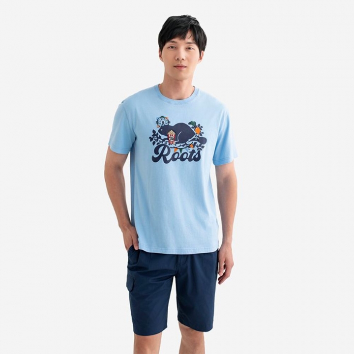 CARNIVAL BEAVER T-SHIRTRoots男裝-CARNIVAL BEAVER 短袖上衣