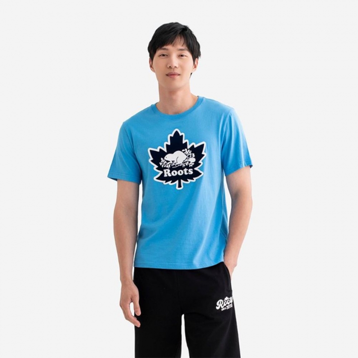 MODERN CLASSIC SLIM T-SHIRTRoots男裝-MODERN CLASSIC SLIM 短袖上衣