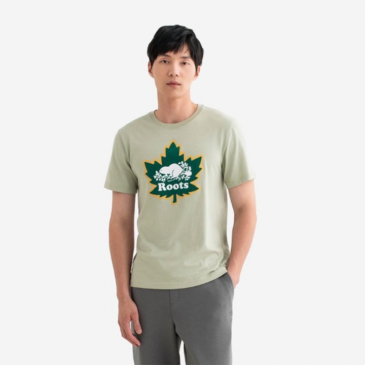 MODERN CLASSIC SLIM T-SHIRTRoots男裝-MODERN CLASSIC SLIM 短袖上衣