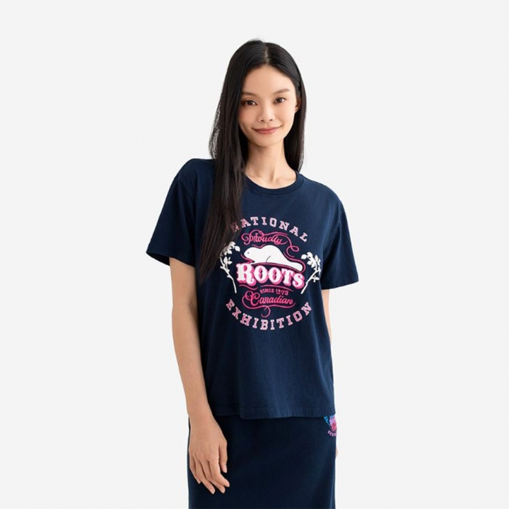 EXHIBITION CREWNECK T-SHIRTRoots女裝- EXHIBITION CREWNECK 短袖上衣