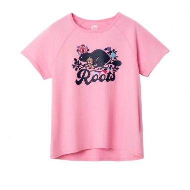 RootsRoots Roots女裝- CARNIVAL BEAVER 短袖上衣