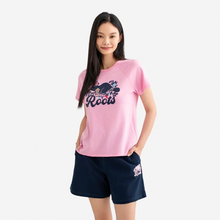 CARNIVAL BEAVER T-SHIRTRoots女裝- CARNIVAL BEAVER 短袖上衣