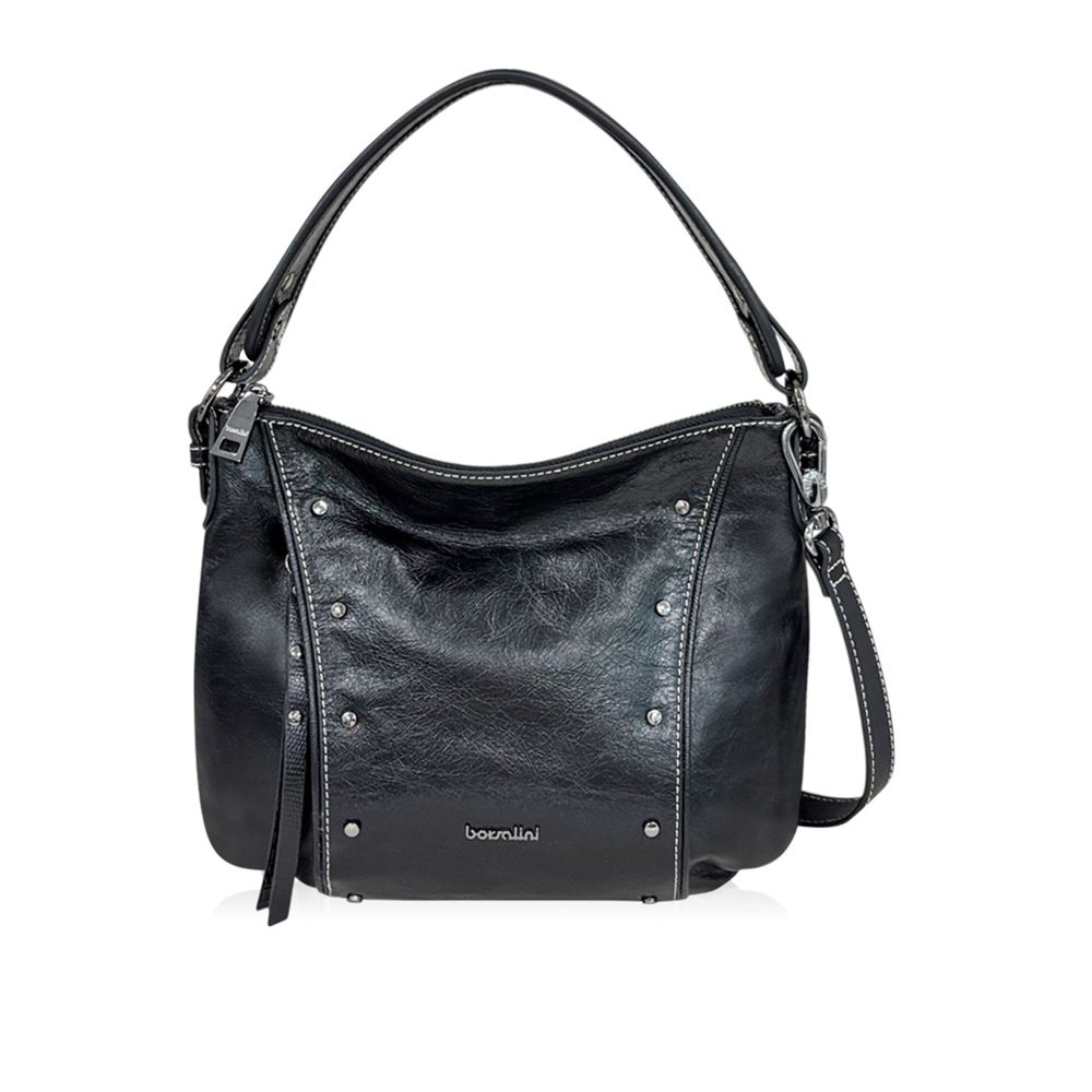 borsalini BORSALINI 酷黑悠遊小斜背包+帶