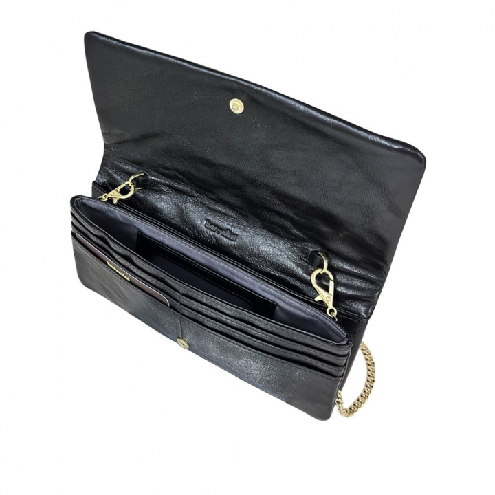 BORSALINI 巨人方格鍊帶長夾