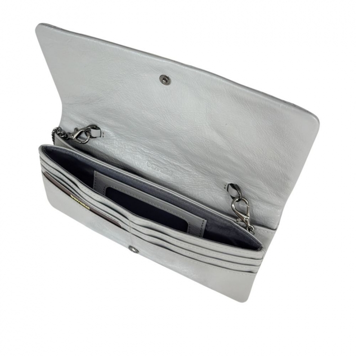 BORSALINI 巨人方格鍊帶長夾