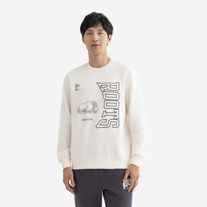MODERN CLASSIC CREWRoots男裝-MODERN CLASSIC 圓領上衣