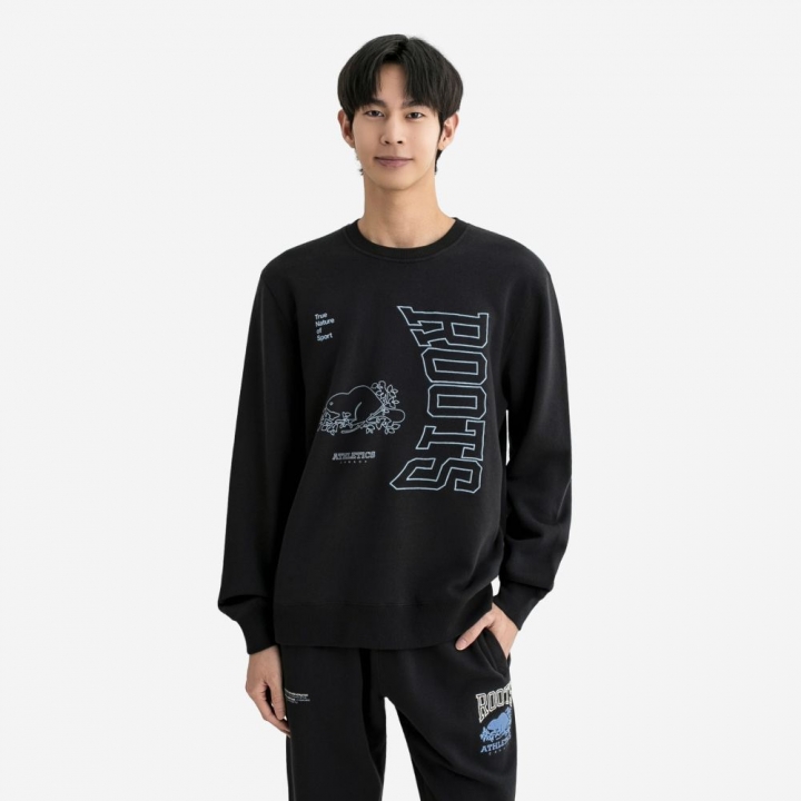 MODERN CLASSIC CREWRoots男裝-MODERN CLASSIC 圓領上衣