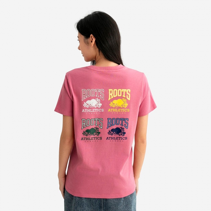 ROOTS ATHLETICS CLASSIC T-SHIRTRoots女裝- ATHLETICS CLASSIC 短袖上衣