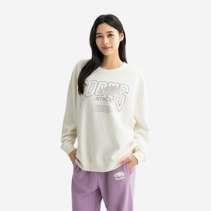 MODERN CLASSIC SWEATSHIRTRoots女裝- MODERN CLASSIC 圓領上衣