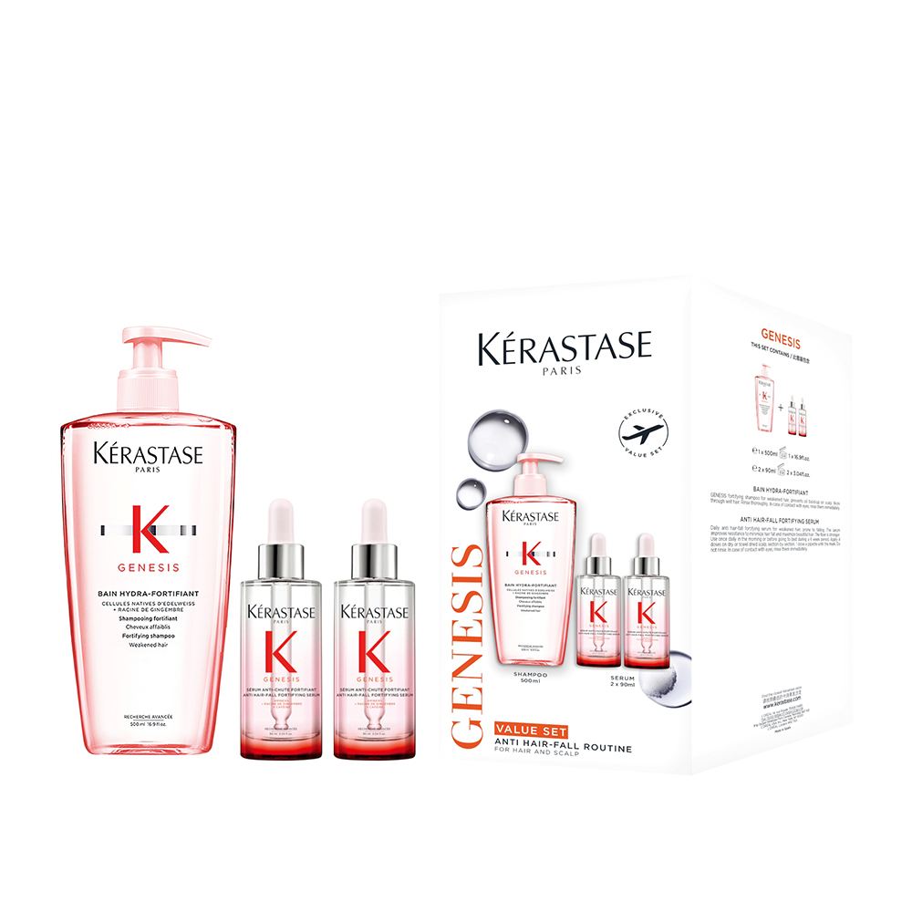 KÉRASTASE 防掉輕盈浴髮乳500ml+兩瓶頭皮調理精華 套裝