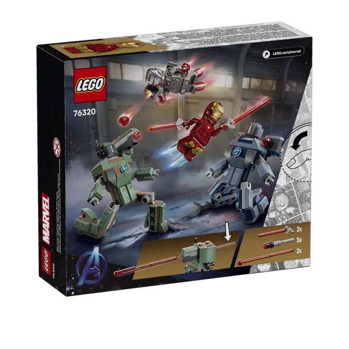 LEGO 樂高 Super Heroes系列 76320 鋼鐵人和戰爭機器大戰漢默鋼鐵士兵