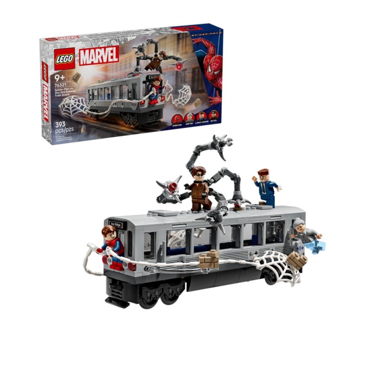 LEGO 樂高 Super Heroes系列 76321 蜘蛛人大戰八爪博士地鐵列車場景