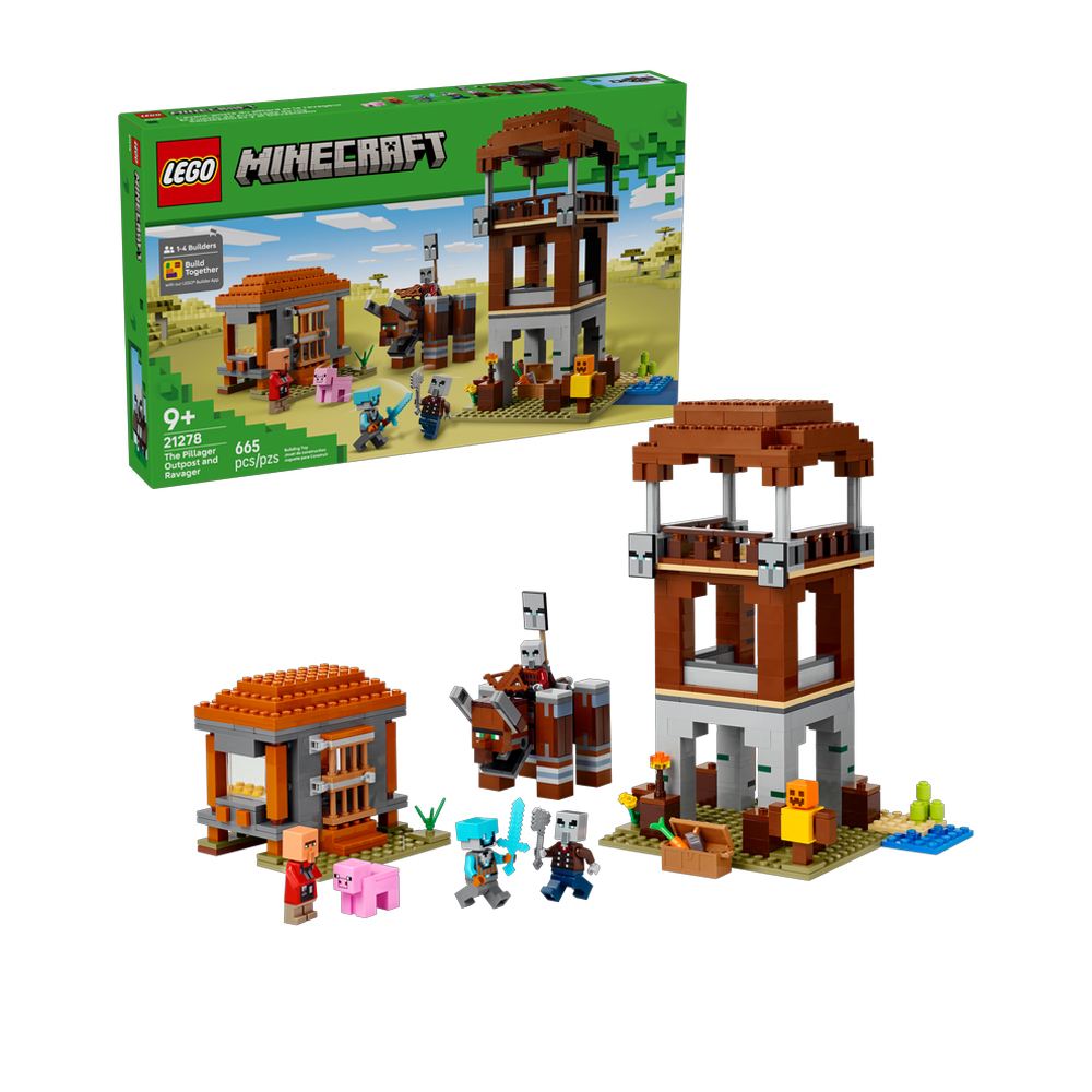 LEGO LEGO 樂高 Minecraft系列 21278 掠奪者基地與巨獸