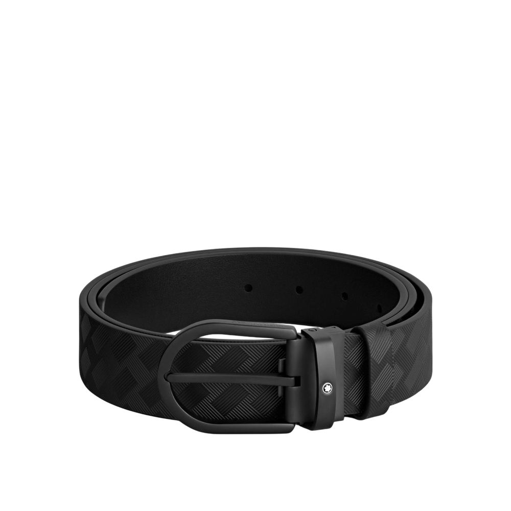 Montblanc EXTREME系列 3.0 黑色皮革 35 毫米皮帶-199662